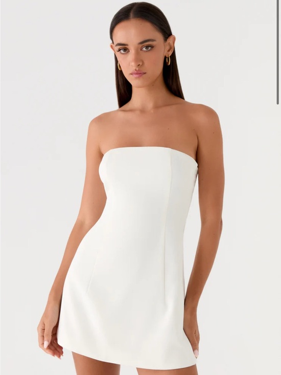 Peppermayo Dresses & Skirts - Della Strapless Mini Dress - White -Peppermayo